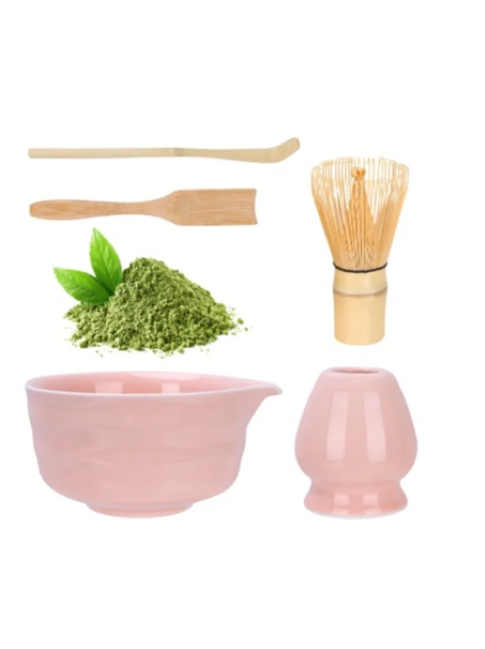 Japanese Matcha Whisk Set - Pink
